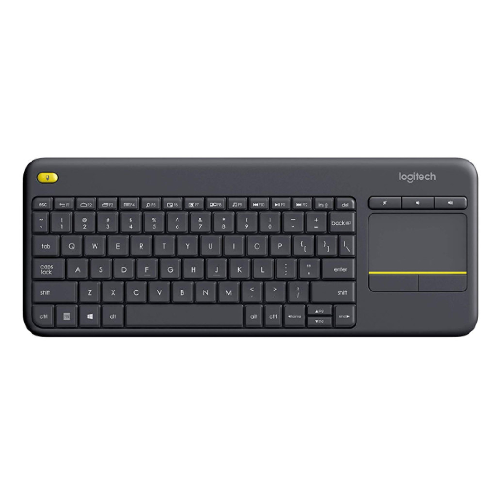 Tipkovnica brezžična Logitech K400 Plus | Slovenski nabor znakov črna + Touchpad (920-008385)