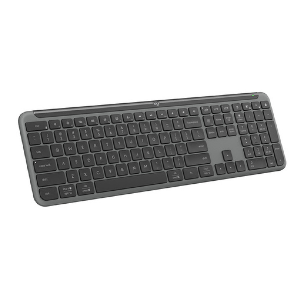 Tipkovnica brezžična + Bluetooth Logitech Signature Slim K950 US international | SLO gravura grafitna (920-012465) - slika 2