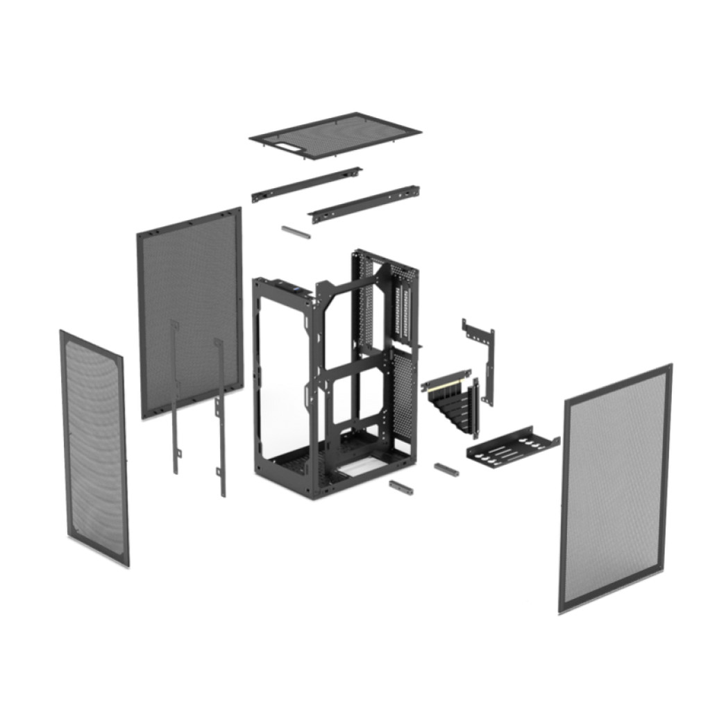 Ohišje Razni Ssupd Meshlicious MESH miniITX - črna - slika 4