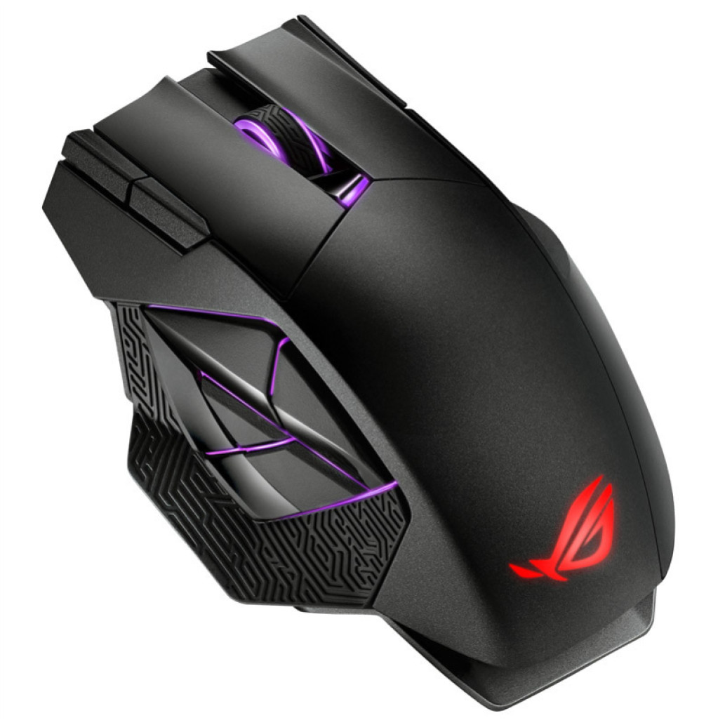 Miš Asus brezžična ROG Spatha X M optična gaming 12 gumbov 19000DPI ARGB črna (90MP0220-BMUA00) - slika 2