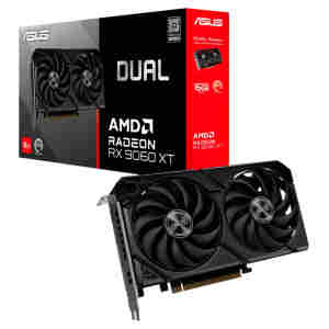 Grafična kartica AMD RX9060 XT Asus Dual - 16GB GDDR6 | 1xHDMI 2.1b 2xDisplayport 2.1a (DUAL-RX9060XT-16G)