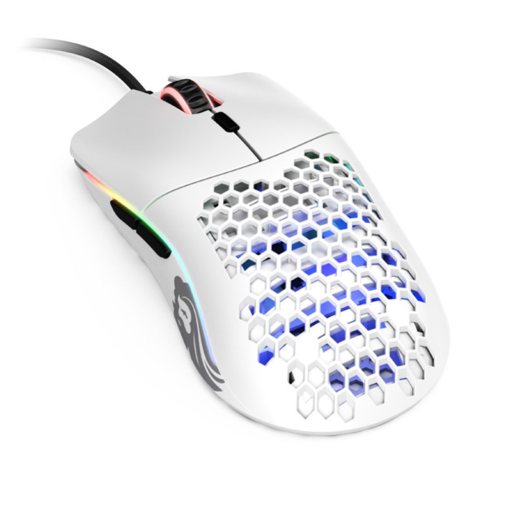 Miš Glorious Žična Race Model O optična gaming RGB bela mat (GO-WHITE) - slika 2