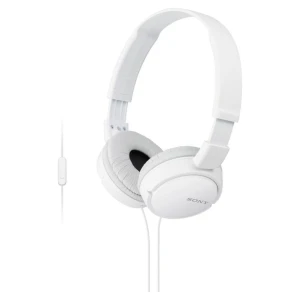 Slušalke Sony MDR-ZX110AP - z mikrofomom bele barve