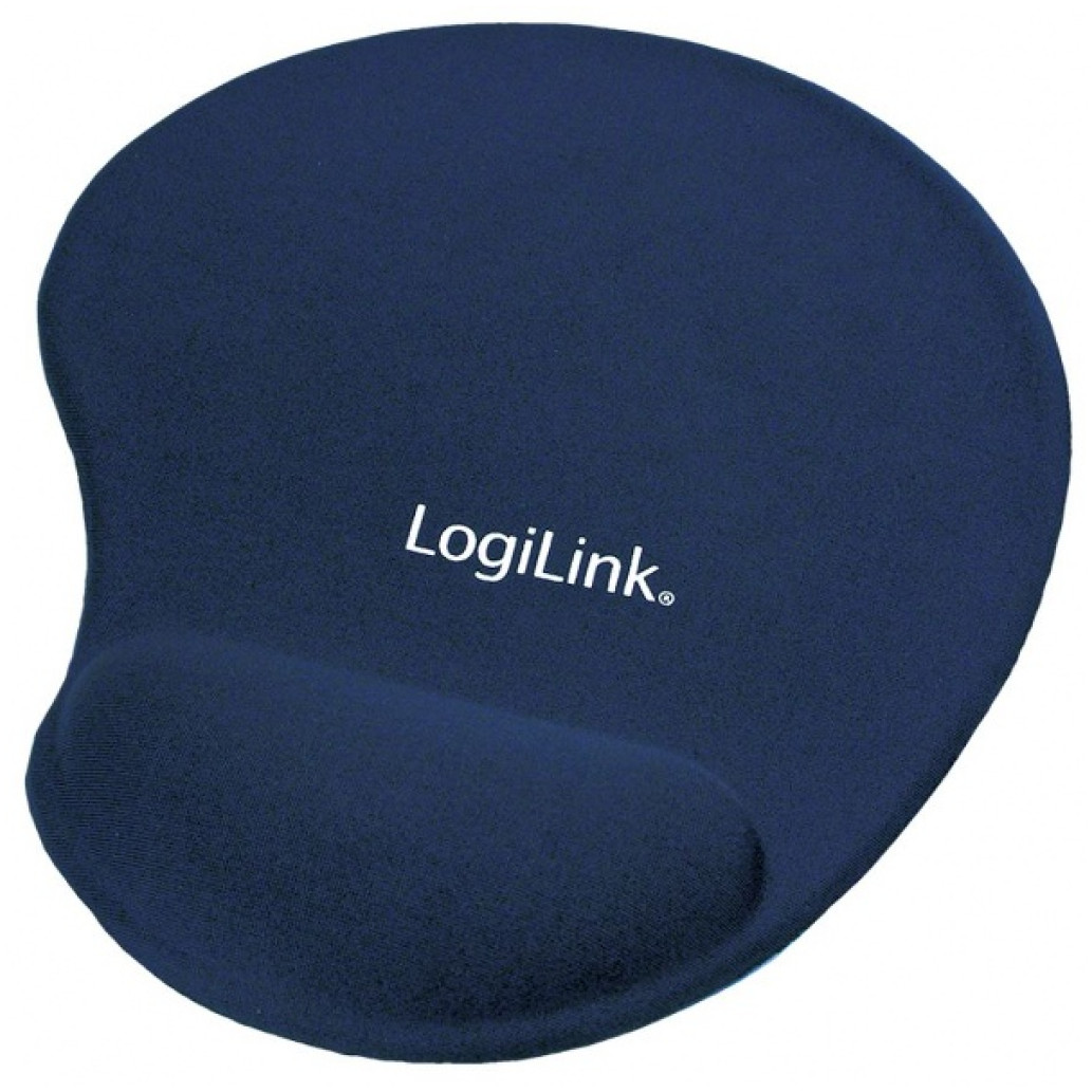 Podloga za miško z gelom ergonomska LogiLink MousePad modra (ID0027B)