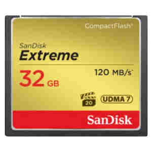 Spominska kartica Compact Flash 32GB Sandisk Etreme 120MB/s/85MB/s (SDCFXSB-032G-G46)