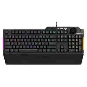 Tipkovnica Asus Gaming TUF K1 RGB osvetljena Lokalizacija US - SLO gravura (90MP01X0-BKUA00)