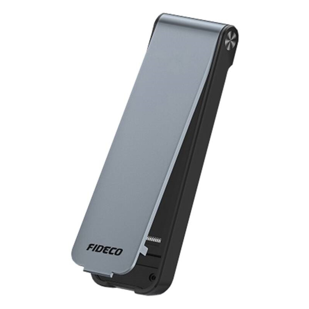 Ohišje za SSD disk M.2 v USB-C PCIe NVMe USB 3.2 Gen2 10Gbps FIDECO sivo (M210CP)