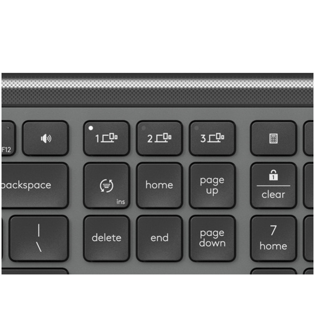 Tipkovnica in miš Logitech brezžična + Bluetooth Signature Slim Combo MK950 US international grafitna Bolt USB reciever SLO gravura (920-012490) - slika 4