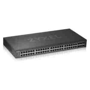 STIKALO 48-PORT ZYXEL GS1920-48v2 50Port Smart Managed Switch 44x Gig. Copper in 4x Gigabit dual pers. hybrid mode standalone ali NebulaFlex Cloud