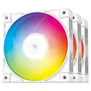 Ventilator Deepcool FC120 120mm, bela RGB (3 pack)