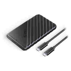 Ohišje za trdi disk 2,5 USB-C 3.1 Orico UASP v SATA3 z USB-C kablom 0,50cm (25PW1C-C3-BK-EP)