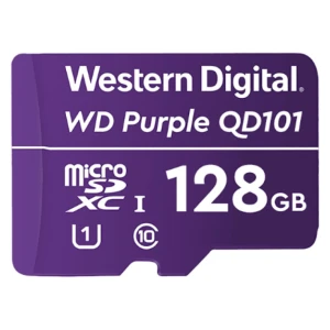Spominska kartica microSDXC 128GB WD Purple QD101 Ultra Endurance 100MB/s/20MB/s U1 V10 UHS-I (WDD128G1P0C)