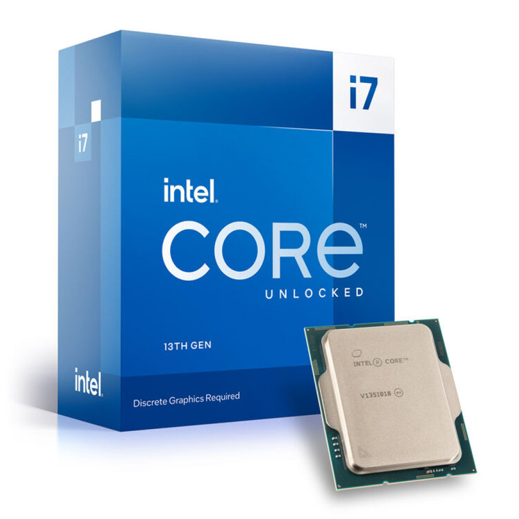 Procesor Intel 1700 Core i7 13700KF 16C/24T 2.5GHz/5.4GHz BOX 125W/253W - brez grafike in hladilnika