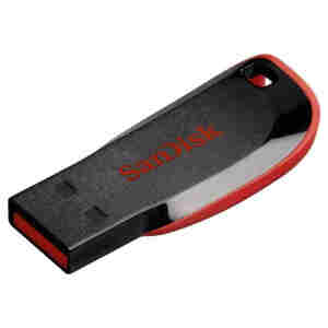 Spominski ključek 64GB USB 2.0 Sandisk Cruzer Blade 18/10MB/s (SDCZ50-064G-B35)