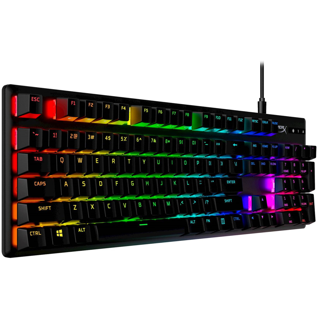 Gaming Tipkovnica USB-A HP HyperX Alloy Origins PBT US | SLO gravura črna RGB (639N3AA#ABA)