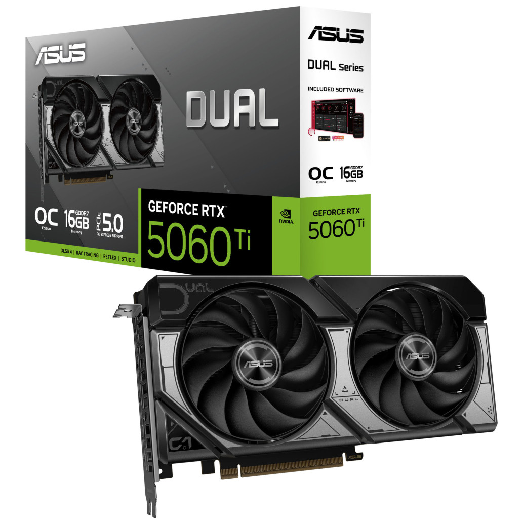 Grafična kartica nVidia RTX5060Ti Asus Dual OC Edition - 16GB GDDR7 (90YV0MH0-M0NA00)