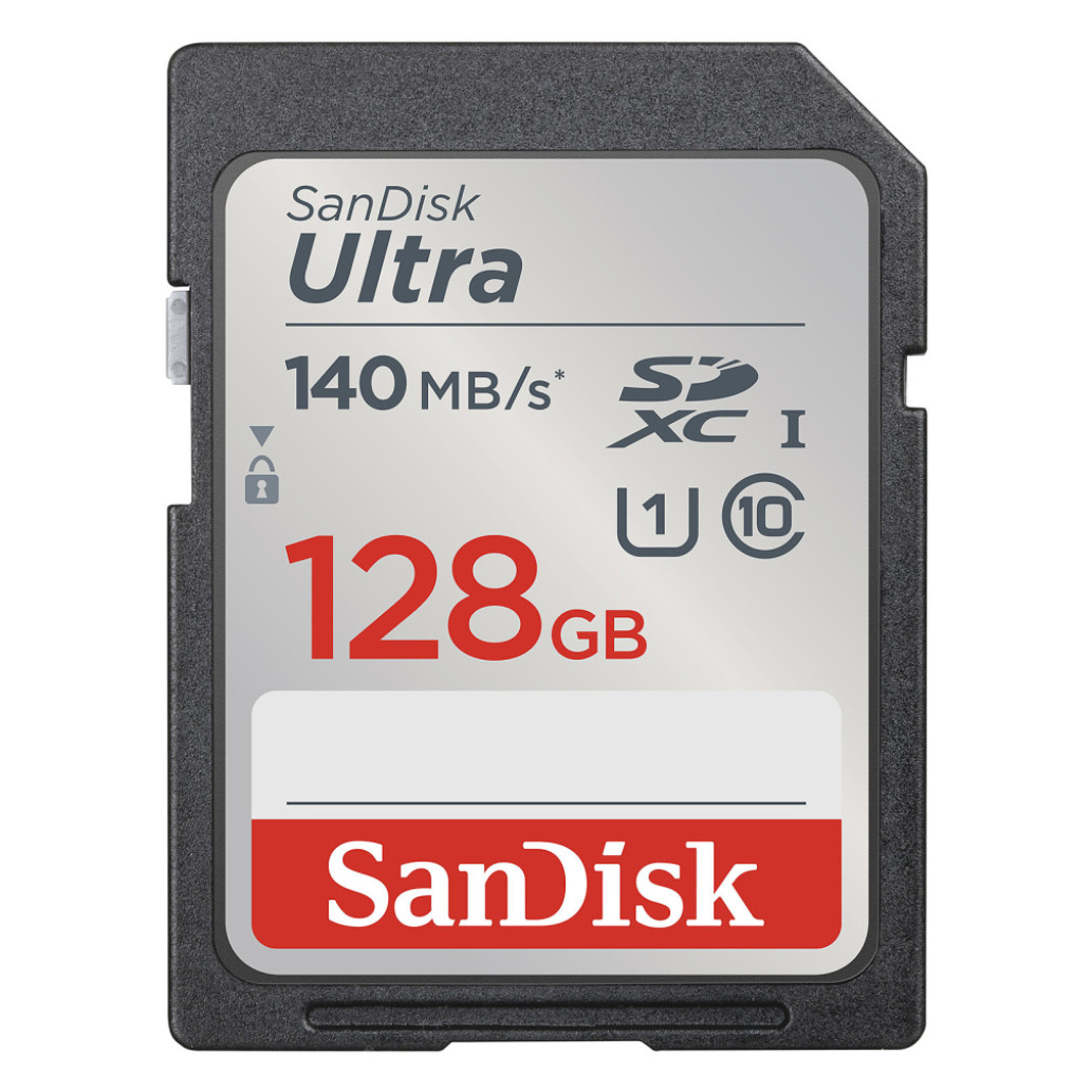 Spominska kartica SDXC 128GB Sandisk Ultra 140MB/s/10MB/s U1 UHS-I (SDSDUNB-128G-GN6IN)