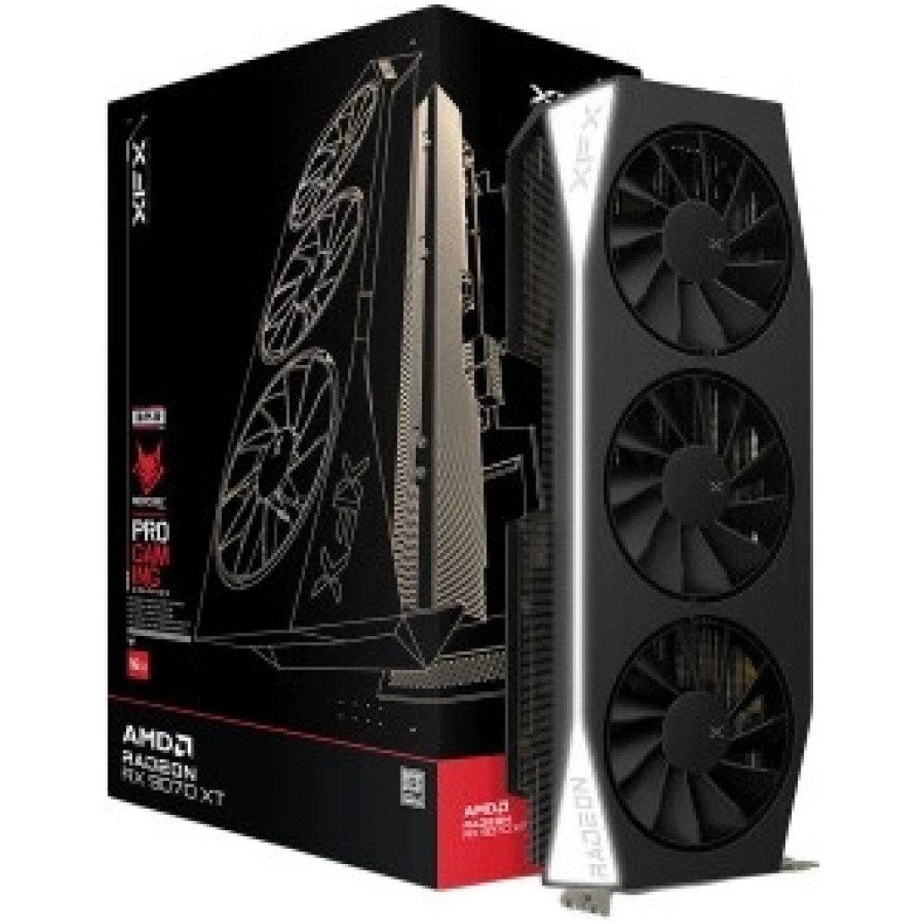 Grafična kartica AMD RX9070 XT XFX Gaming Edition - 16GB GDDR6 | 1xHDMI 2.1 3xDisplayport 2.1a (RX-97TMERCB9)