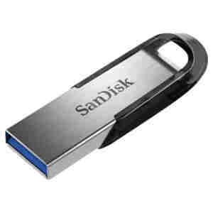 Spominski ključek 256GB USB3.0 Sandisk Ultra Flair 150MB/s 60MB/s kovinski-plastičen brez pokrovčka črno-srebrn Enkripcija 128-bit AES (SDCZ73-256G-G46)