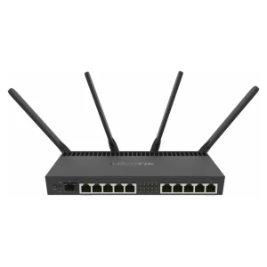 Usmerjevalnik brezžični Mikrotik WiFi5 802.11ac AC2000 1733Mbit/s 10xLAN 1xSFP+ 4x antena (RB4011iGS+5HacQ2HnD-IN)