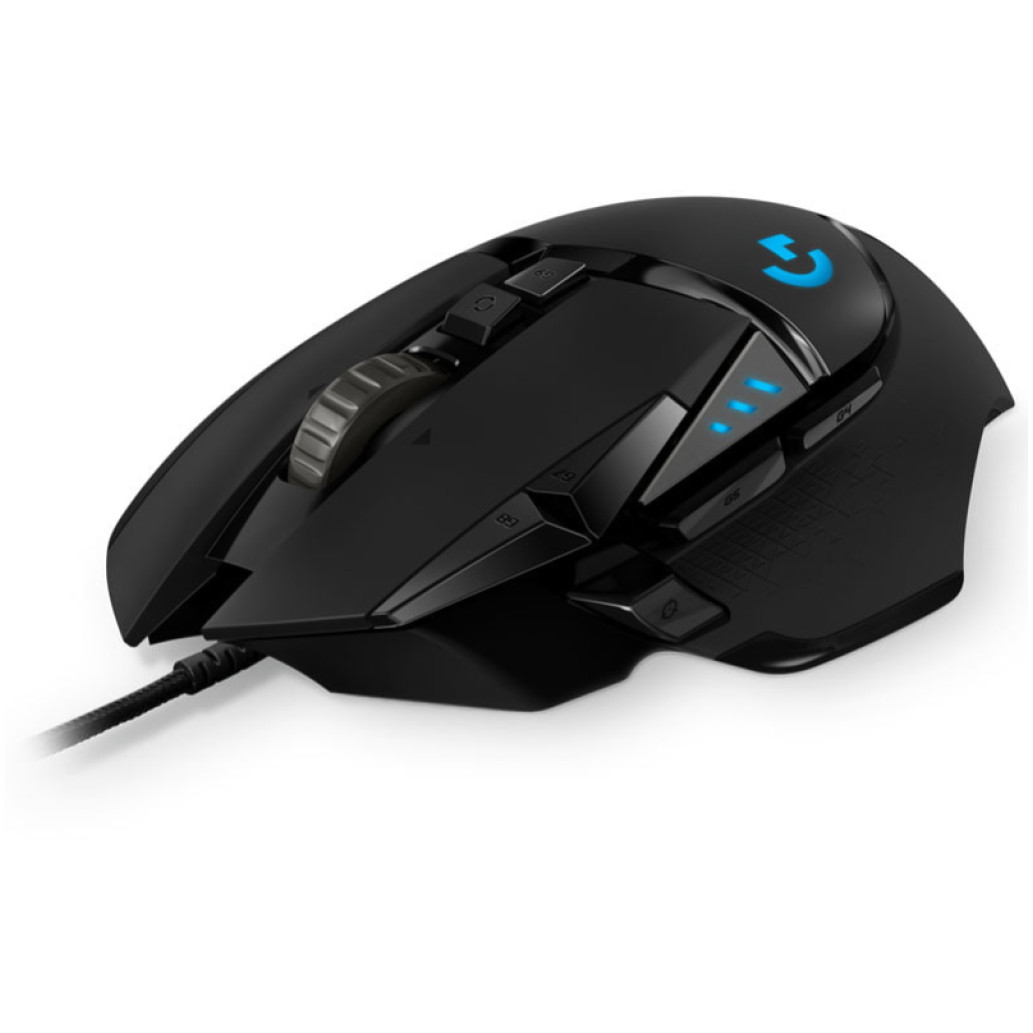 Miš Logitech USB G502 HERO optična gaming 11 gumbov 16000DPI RGB črna (910-005470) - slika 3