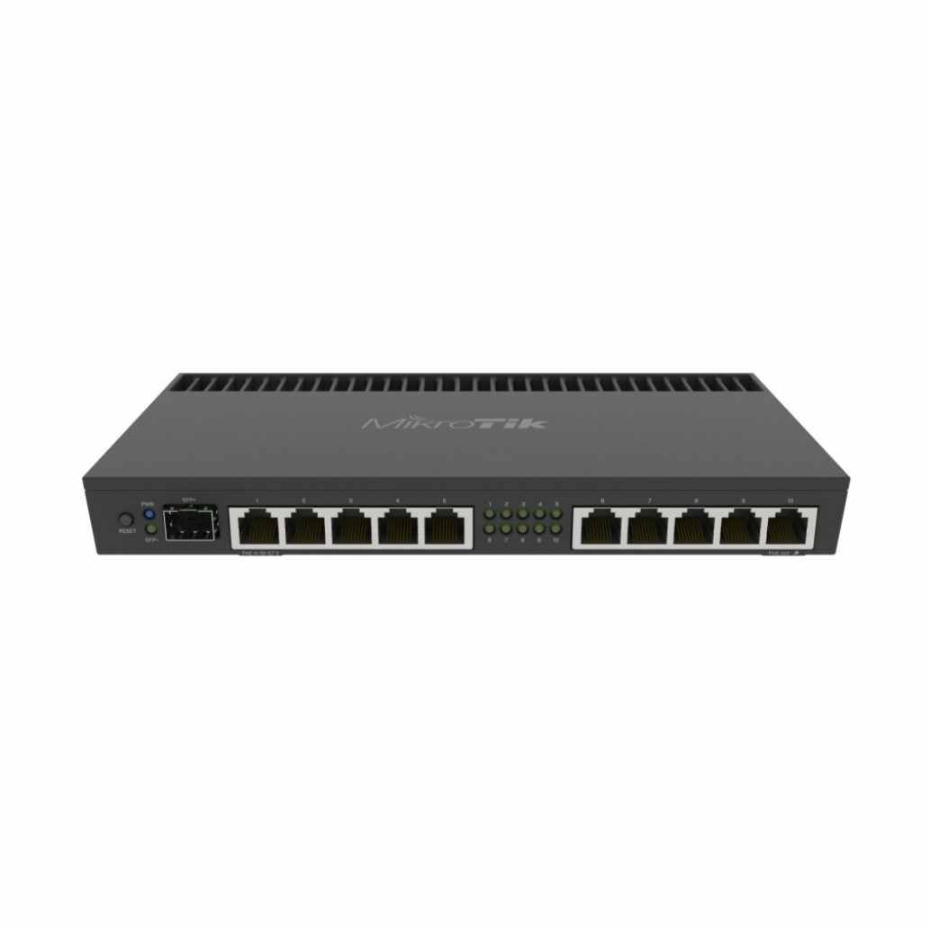 Mikrotik usmerjevalnik 10xRJ45 10/100/1000 +1xSFP + 48cm RB4011iGS+RM Mikrotik