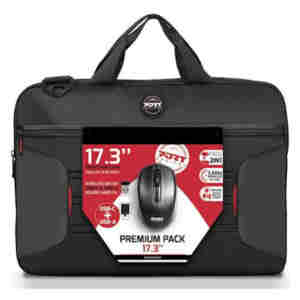 Torba za notesnik 43,9 cm (17,3") Port Premium Pack + WL miška črna (501874)