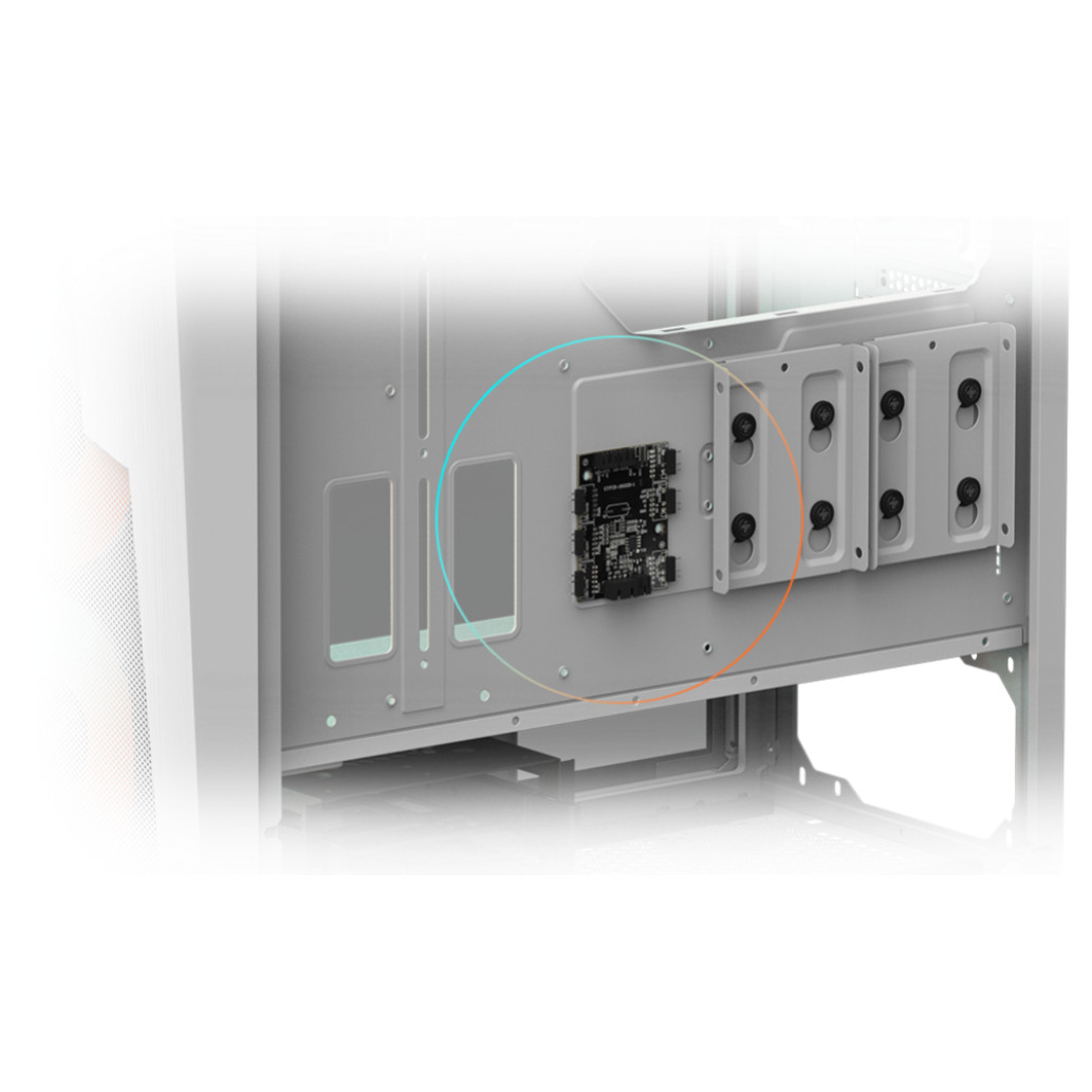 Ohišje GigaByte C301 GLASS V2 ATX - bela RGB - slika 4