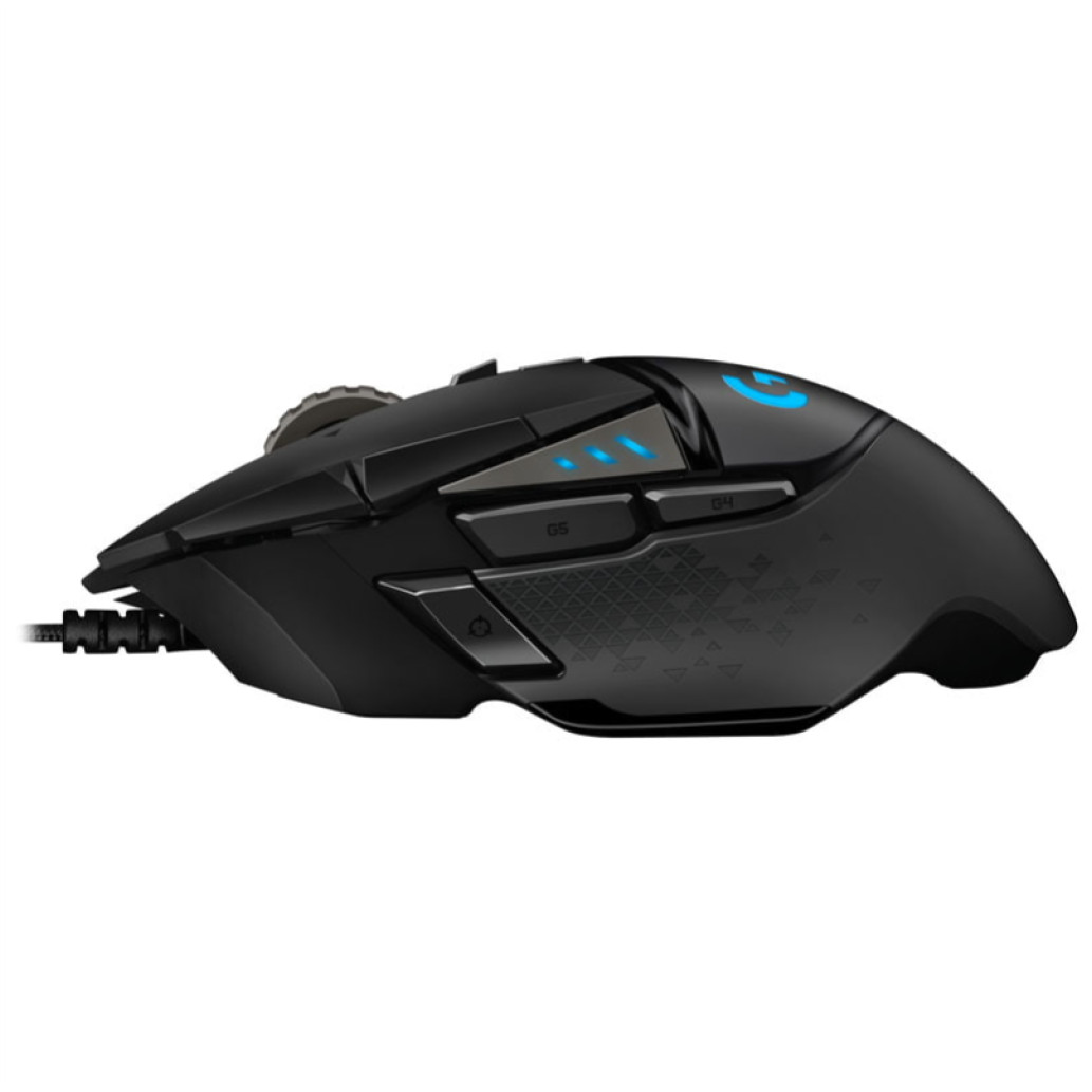 Miš Logitech USB G502 HERO optična gaming 11 gumbov 16000DPI RGB črna (910-005470) - slika 2