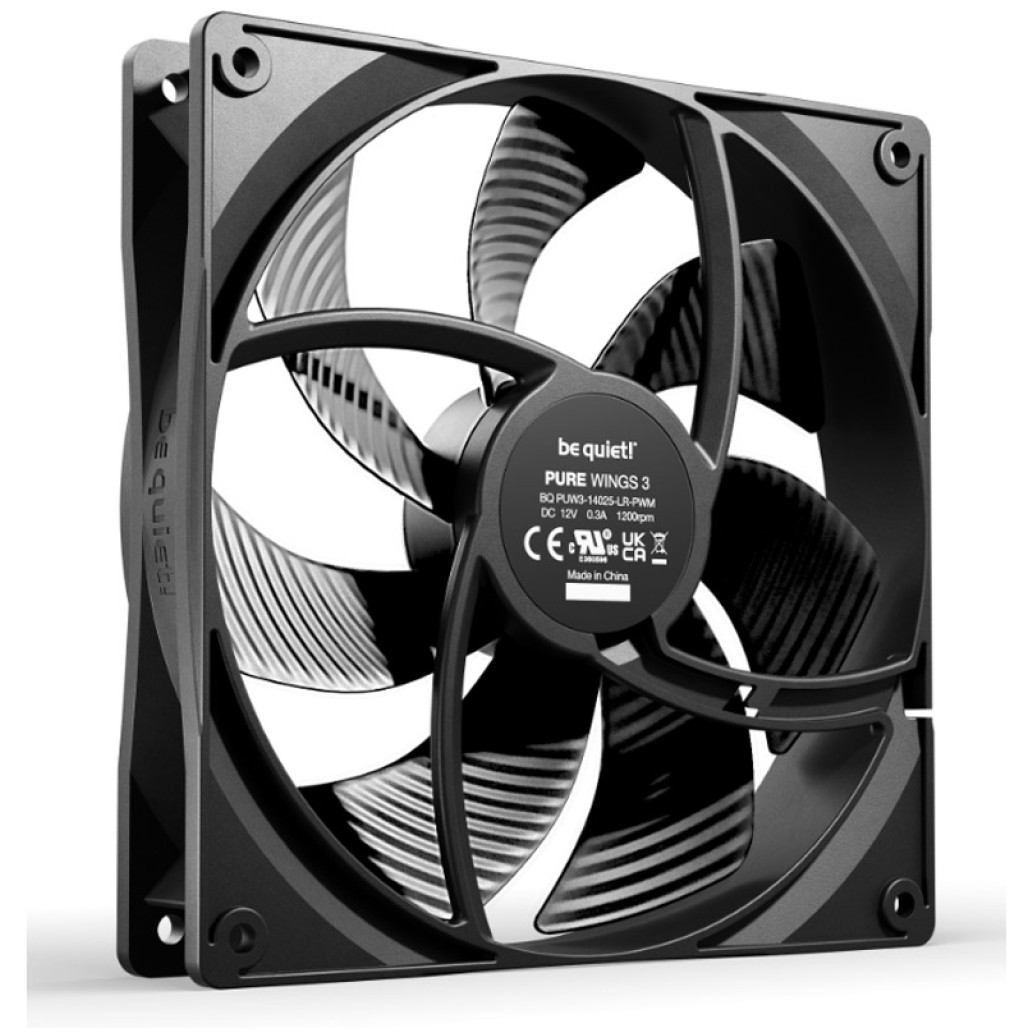 Ventilator be quiet! Pure Wings 3 140mm črna - slika 2