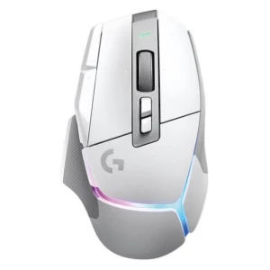 Miš Logitech brezžična G502 X Plus Premium optična gaming bela LightSpeed 25600DPI RGB (910-006171)