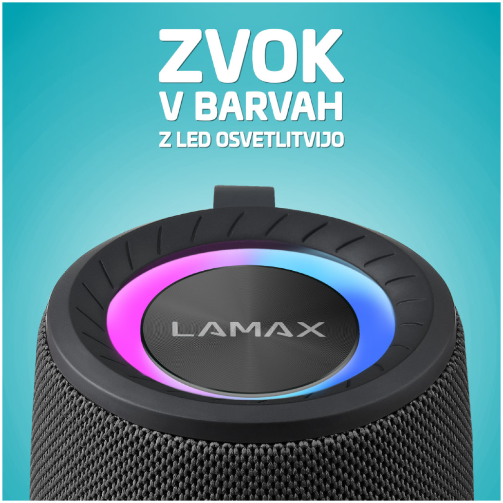 Zvočnik prenosni bluetooth Lamax Waver1 20W 1.0 (črna) - slika 4