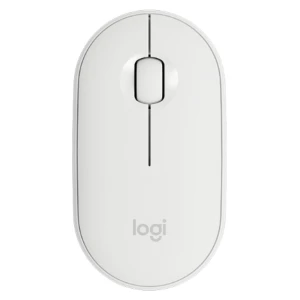 Miš Logitech brezžična + Bluetooth optična M350 bela Pebble (910-005716)