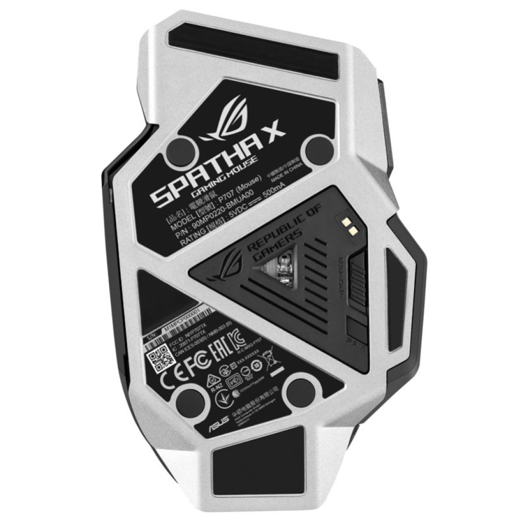 Miš Asus brezžična ROG Spatha X M optična gaming 12 gumbov 19000DPI ARGB črna (90MP0220-BMUA00) - slika 4