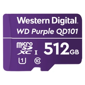 Spominska kartica microSDXC 512GB WD Purple 100MB/s/30MB/s U1 UHS-I (WDD512G1P0C)