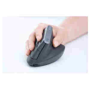 Miš brezžična + Bluetooth napredno ergonomska Logitech MX Vertical USB-C silent Unifying grafitna (910-005448)