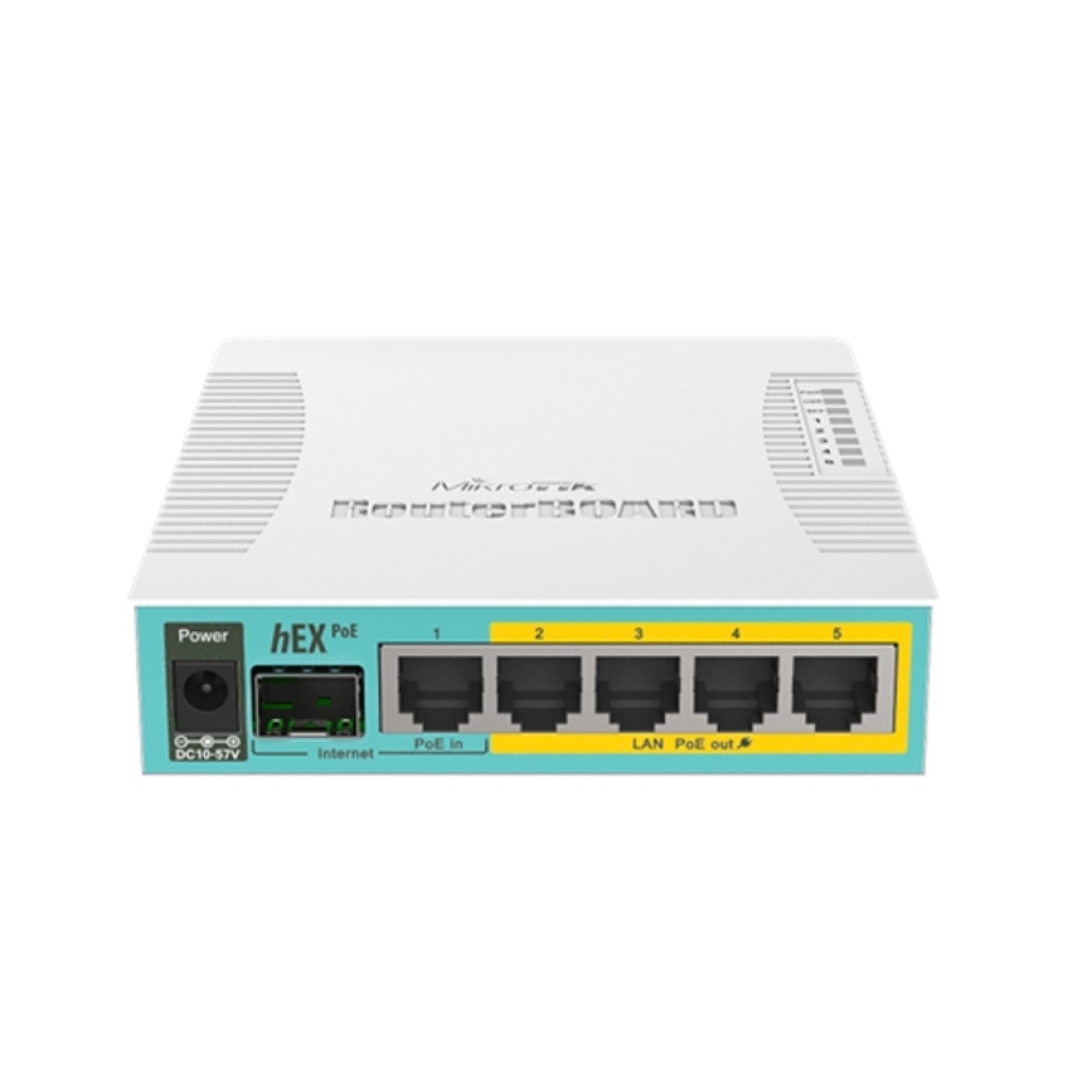 Usmerjevalnik žični Mikrotik hEX PoE RB960PGS PoE 5xLAN+1xSFP (RB960PGS)