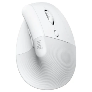 Miš brezžična + Bluetooth Logitech Lift Vertical za desničarje 4000DPI za MAC bela (910-006477)