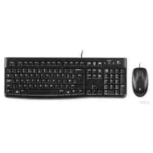Tipkovnica in miš Logitech USB MK120 SLO črna (920-002549)