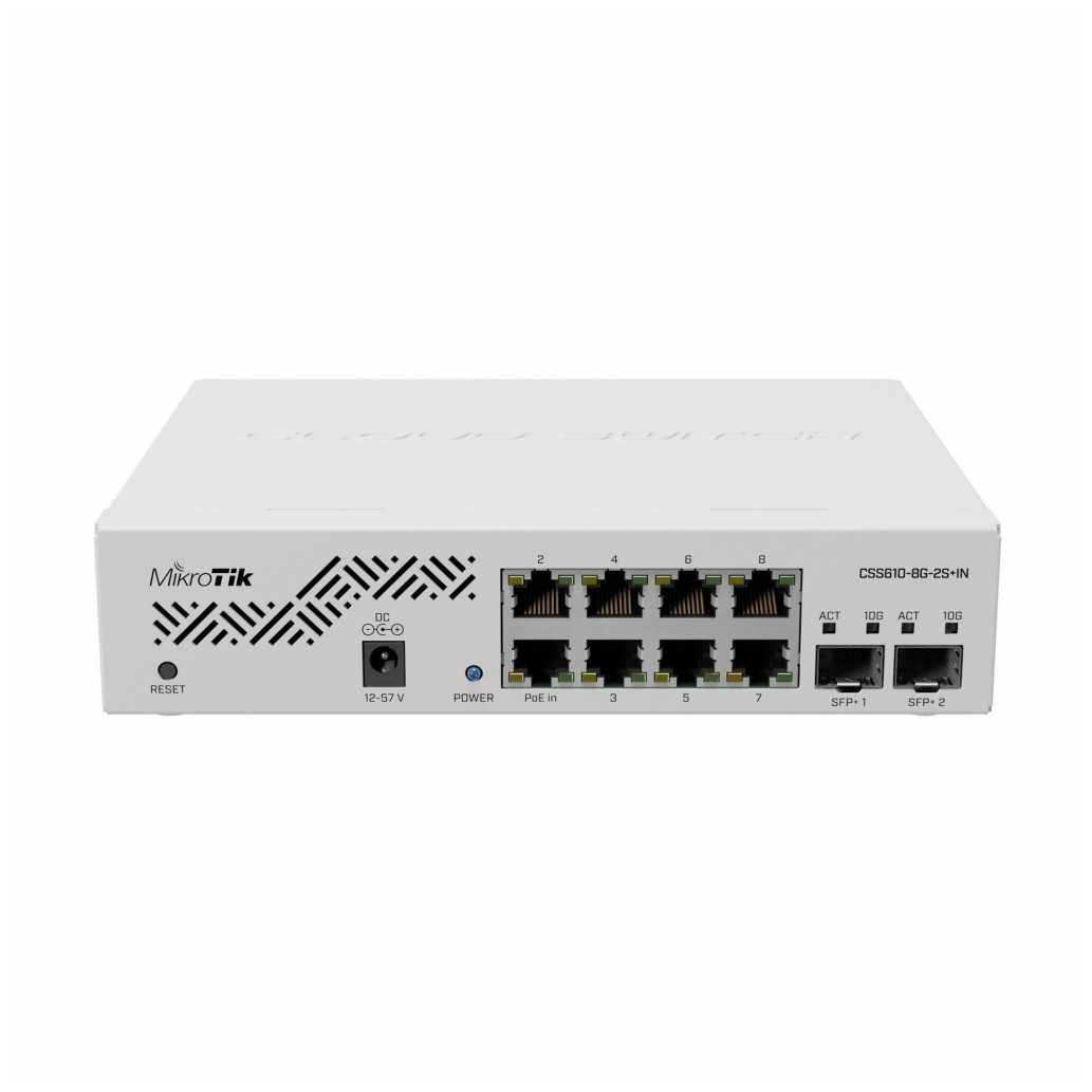 STIKALO 8-PORT + 2x SFP+ Mikrotik (CSS610-8G-2S+IN) - slika 3