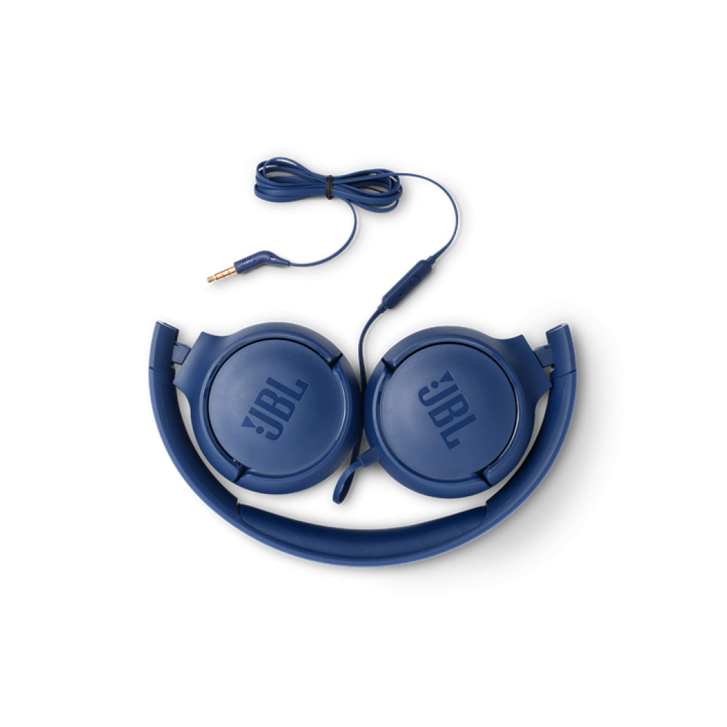 Slušalke žične JBL naglavne 1x3,5mm Tune 500 modre z mikrofonom (JBLT500BLU) - slika 3