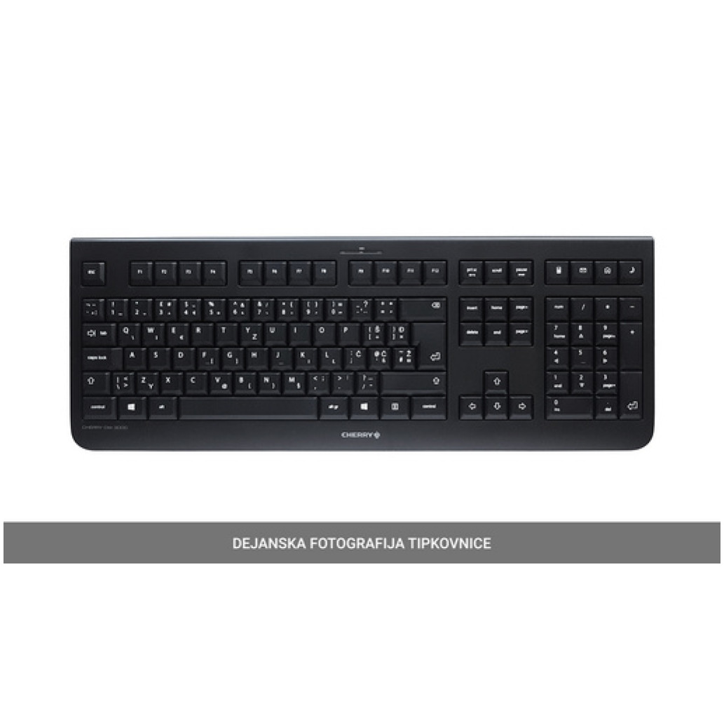 Tipkovnica in miš Cherry brezžična DW 3000 ENG črna SLO gravura (JD-0710GB-2) - slika 2