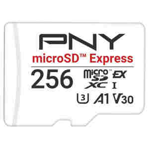Spominska kartica microSDXC 256GB PNY Express 890MB/s/750MB/s A1 V30 UHS-I A1 (P-SDU256P31880EXP-GE)