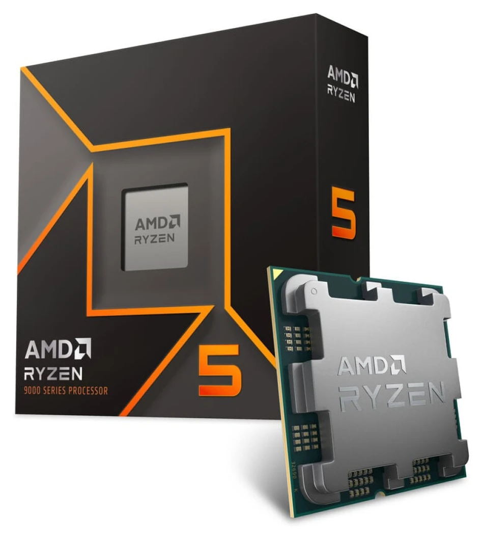 Procesor AMD AM5 Ryzen 5 9600X 6C/12T 3,9/5,4GHz BOX 65W/88W grafika Radeon brez hladilnika