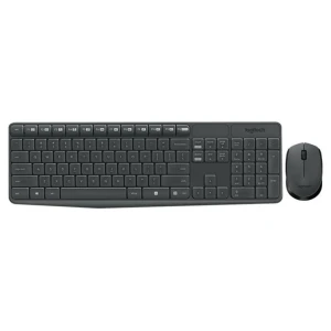 Tipkovnica in miš Logitech brezžična desktop MK235 SLO črna (920-008031)
