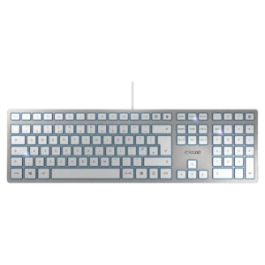 Tipkovnica Cherry USB KC6000 Slim UK Cherry SX stikala srebrna SLO gravura (JK-1600GB-1)