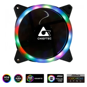 Ventilator Chieftec AF-12RGB 120mm, črna RGB