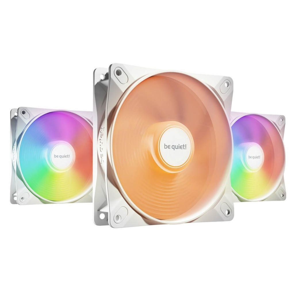 Ventilator be quiet! Light Wings LX High Speed 120mm bela RGB (3 pack)