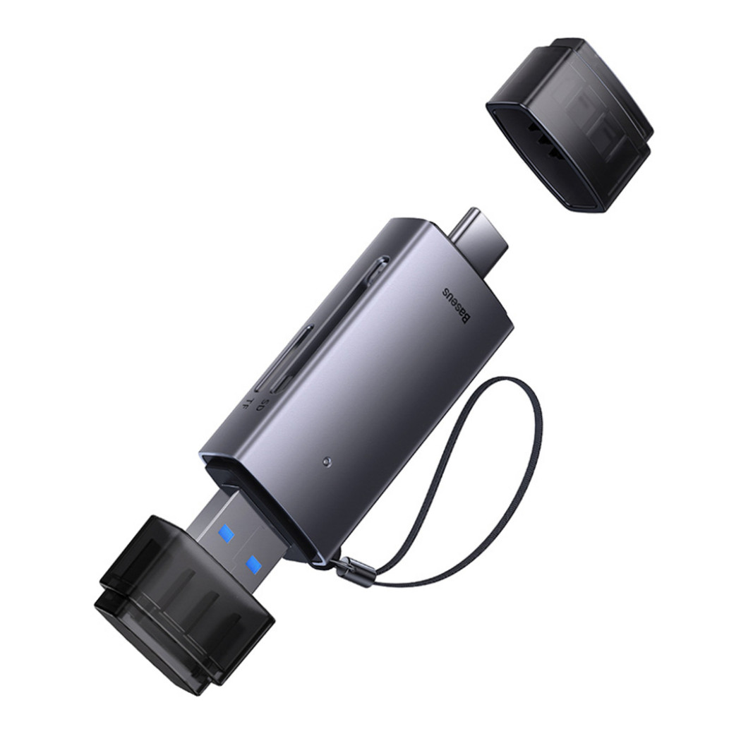 Zunanji čitalec kartic BASEUS Lite USB3.0/USB-C za SD TF (WKQX060113) - slika 3