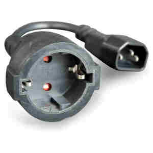 UPS napajalni adapter 220 IEC 320 C14 - SCHUKO (Ž) 0,15m črn Cablexpert /(PC-SFC14M-01)